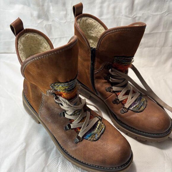 Rieker Boots Women  Zipper on inside of boots  Size 9 NEW - Picture 3 of 9